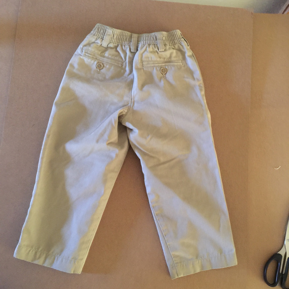 Boy's Lands' End Khaki Pants - Picture 2 of 5